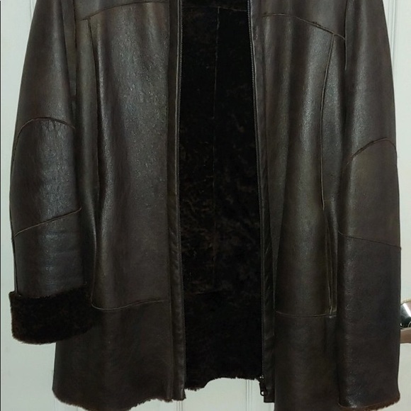 Shearling Leather Jacket - Picture 3 of 9
